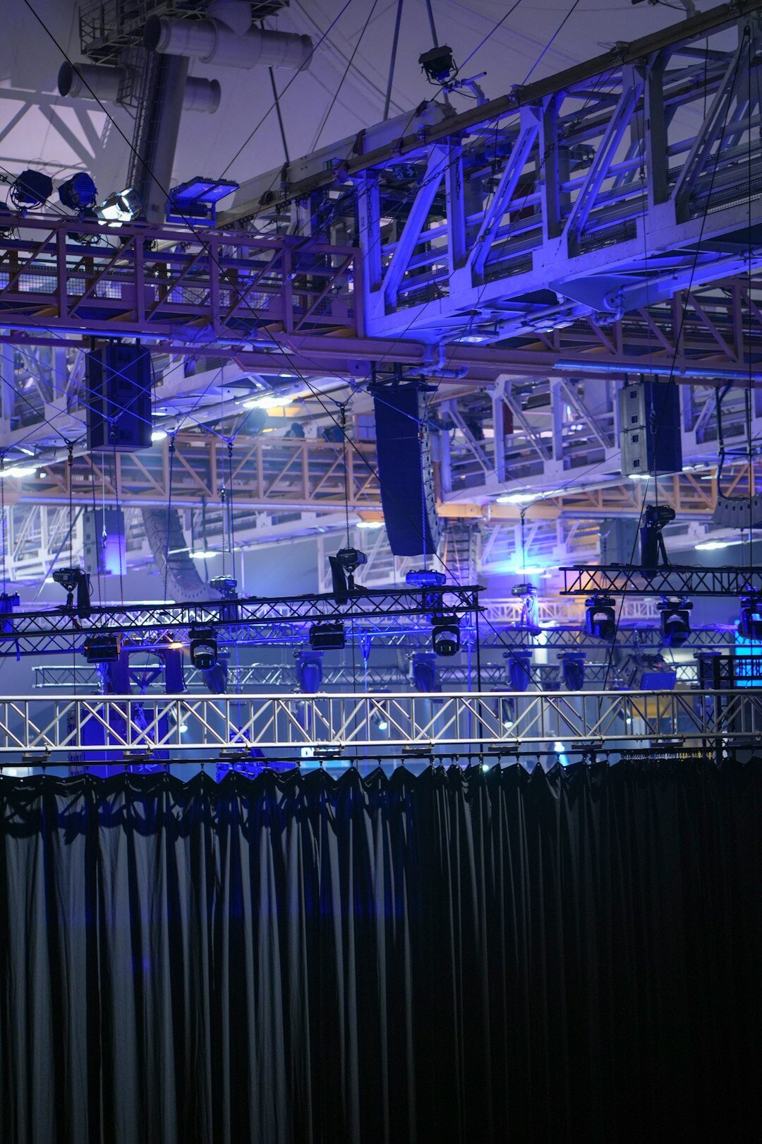 Behind the scenes corporate event production setup