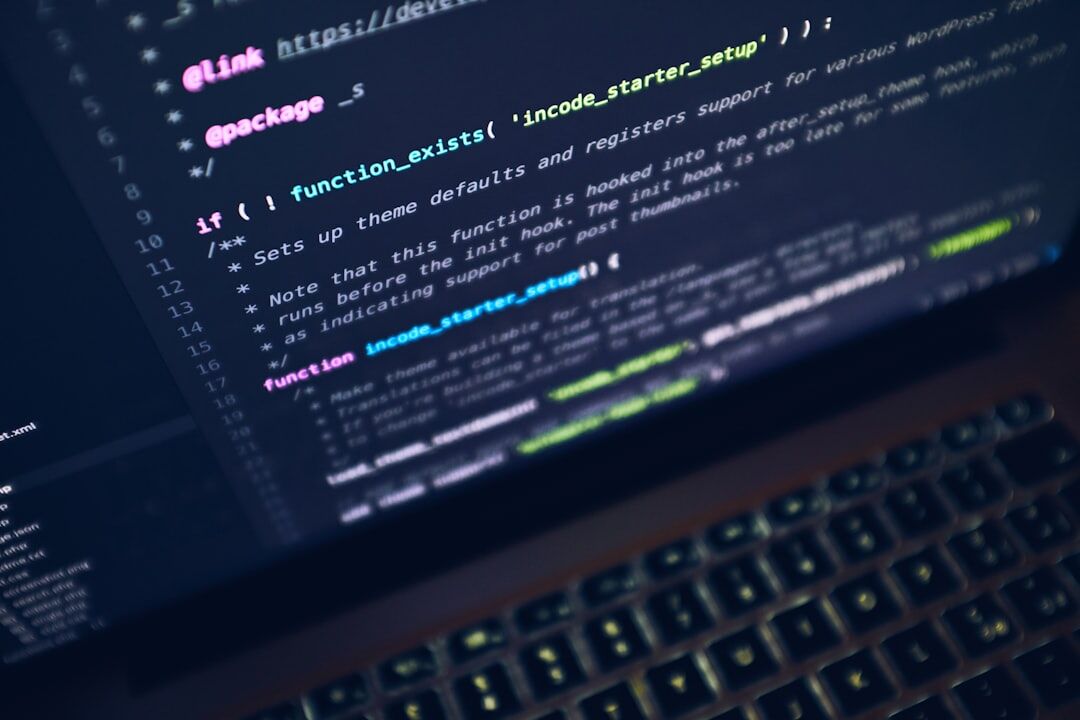software developer coding