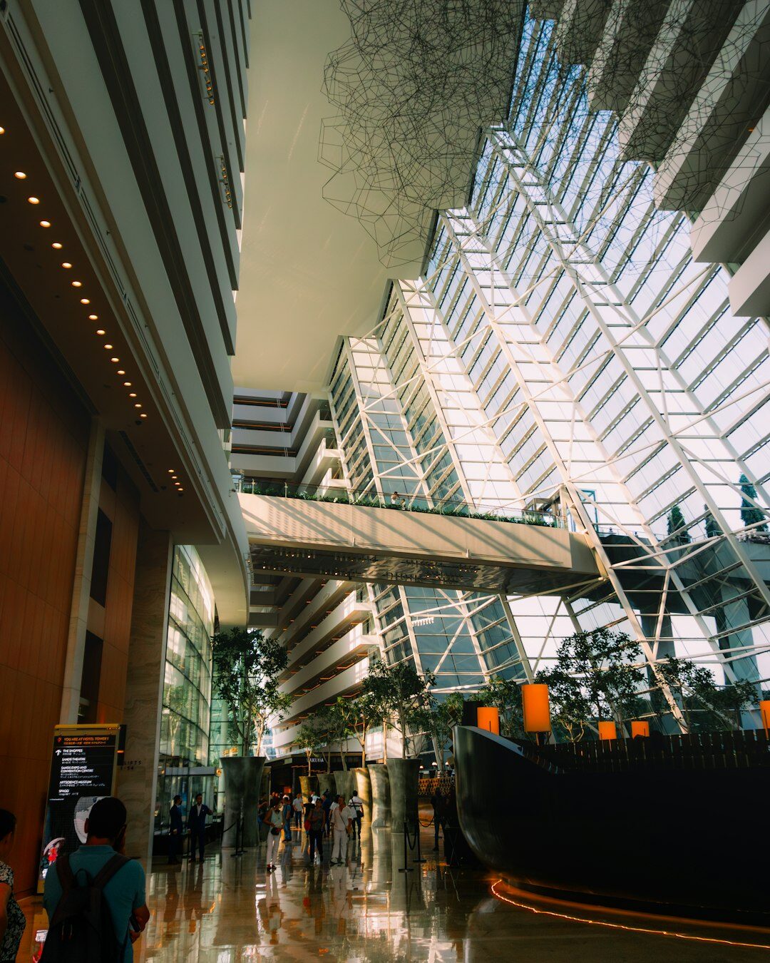 Modern office reception lobby in Singapore